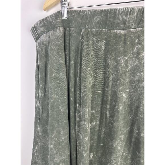 Torrid Handkerchief Mini Skirt Super Soft Washed Olive Plus Size 3 3X Grunge - Picture 3 of 11